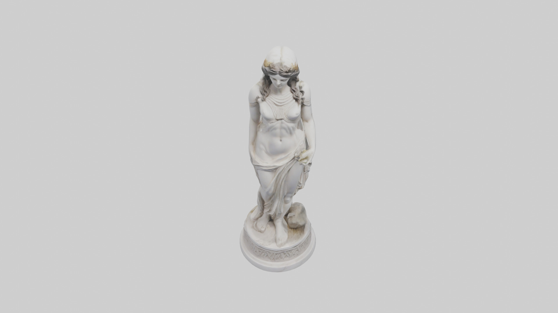 Greek Goddess of Love statue model Low-poly 3D model_16