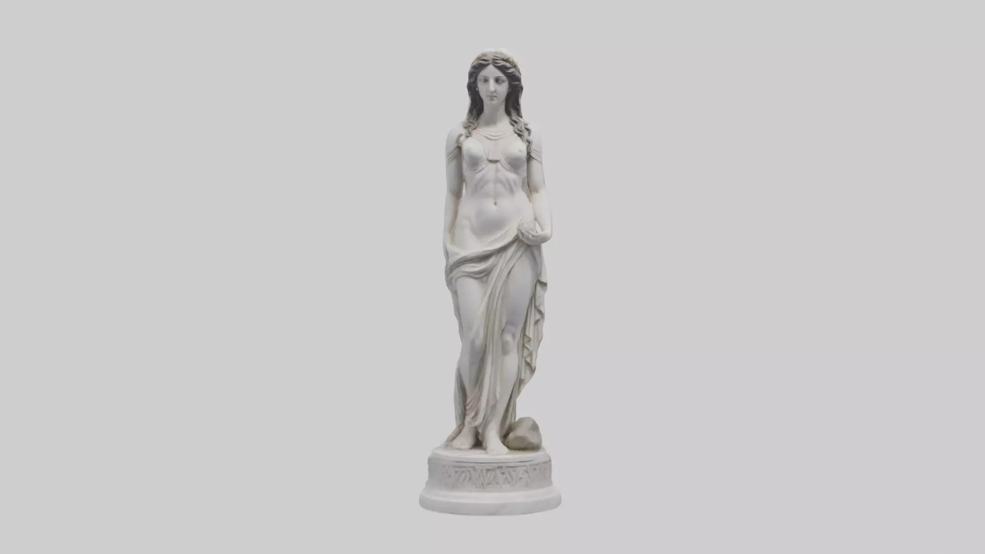 Greek Goddess of Love statue model Low-poly 3D model_0
