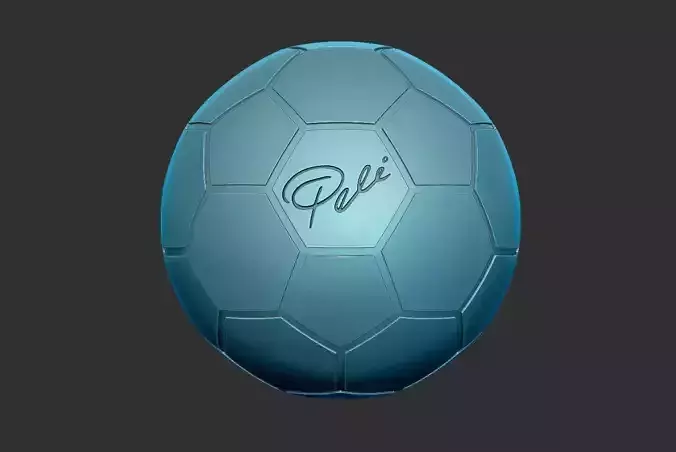 Pele Signed Soccer Ball 3D print model