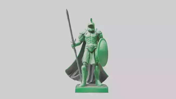 Green Defender Statue model