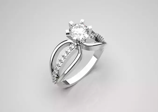 bride solitaire diamond ring  sr0077