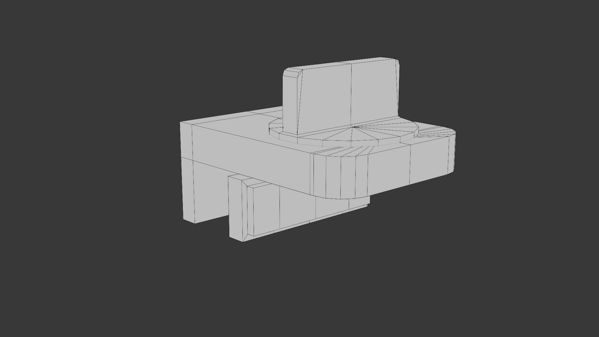 Window Lock Stopper Low-poly 3D model_10