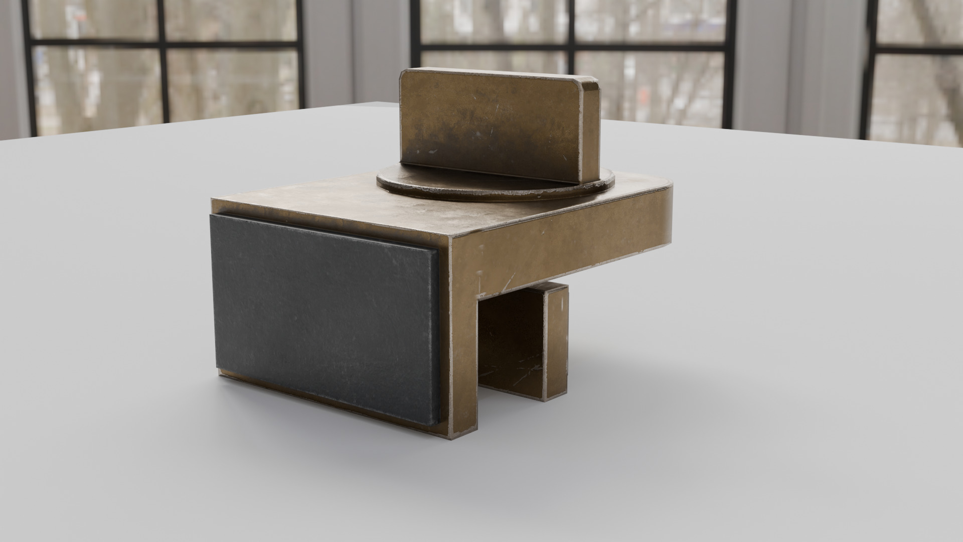 Window Lock Stopper Low-poly 3D model_5