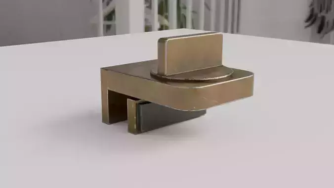Window Lock Stopper Low-poly 3D model