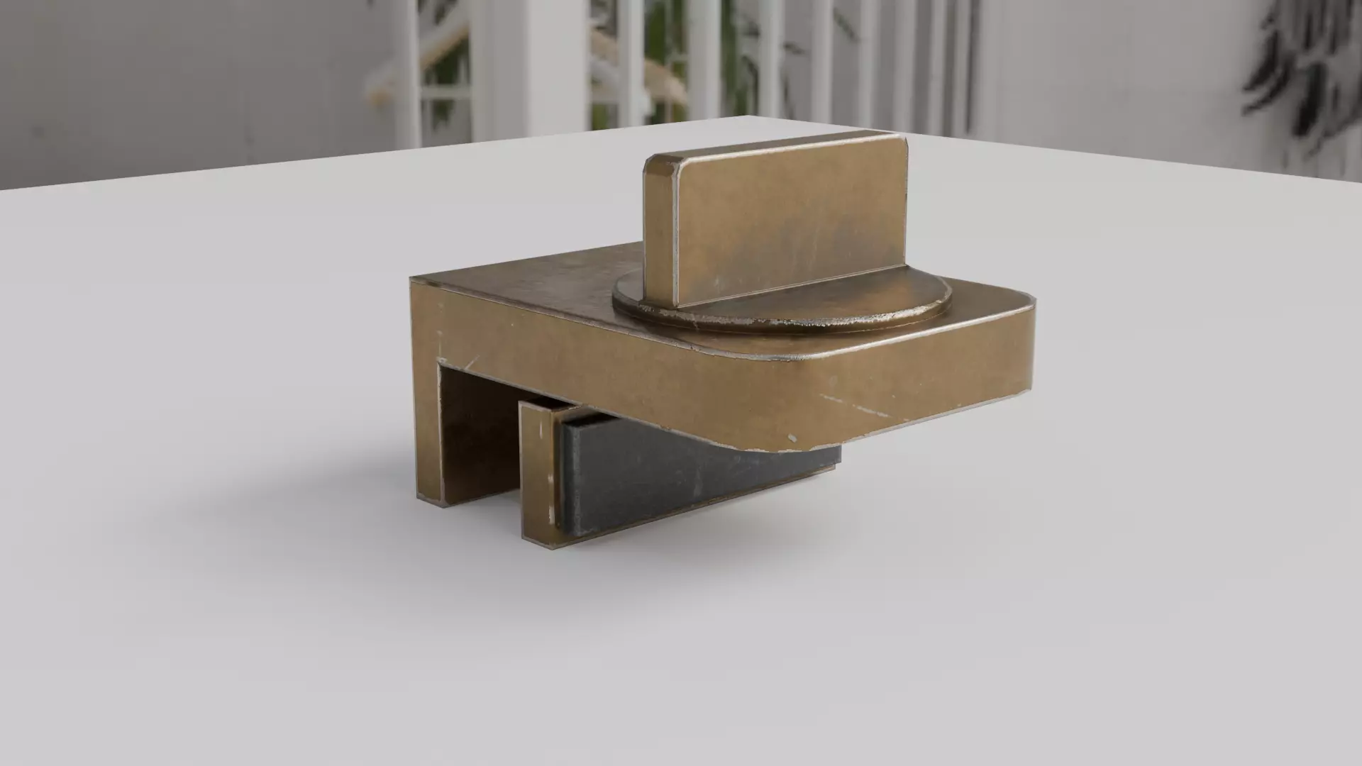 Window Lock Stopper Low-poly 3D model_0