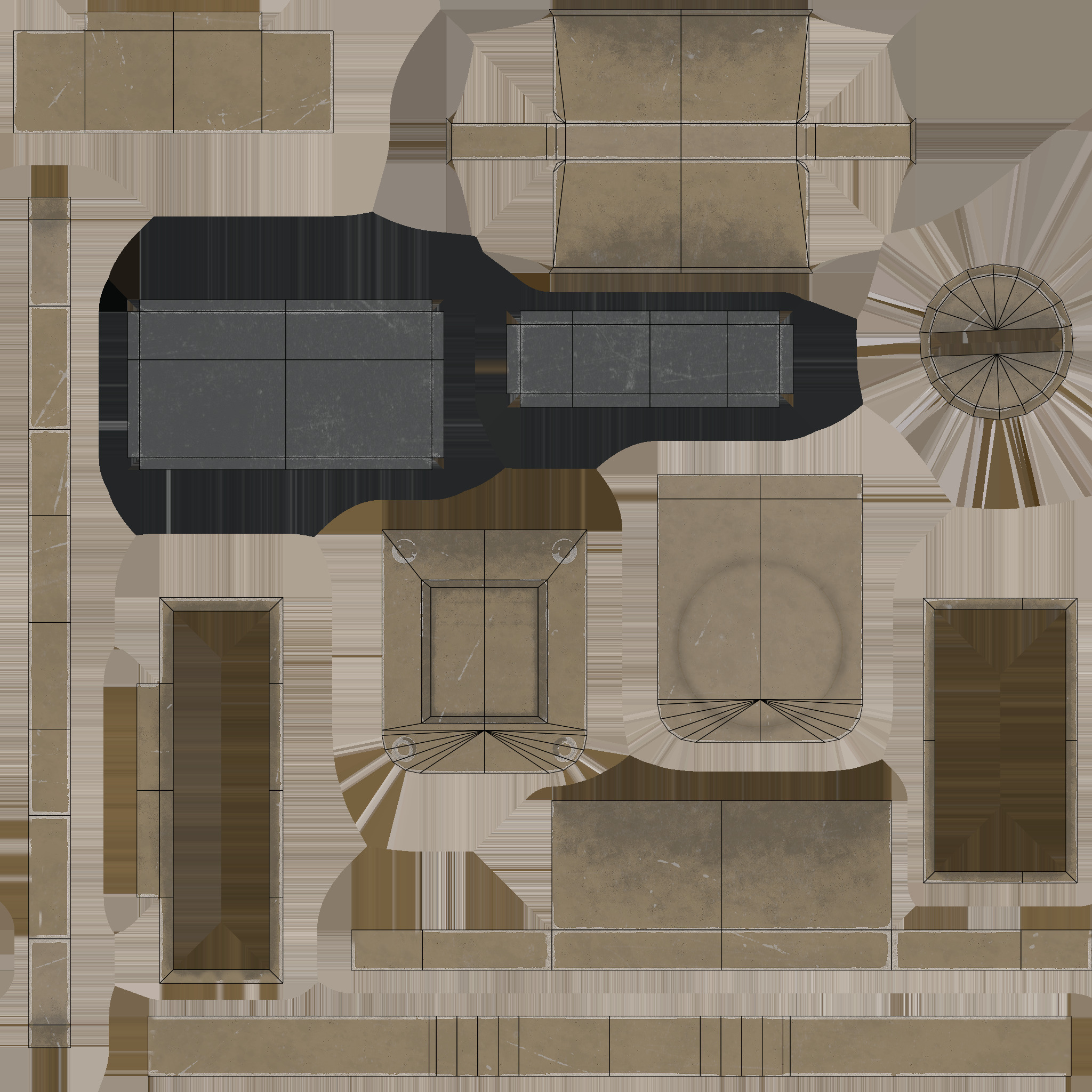 Window Lock Stopper Low-poly 3D model_14