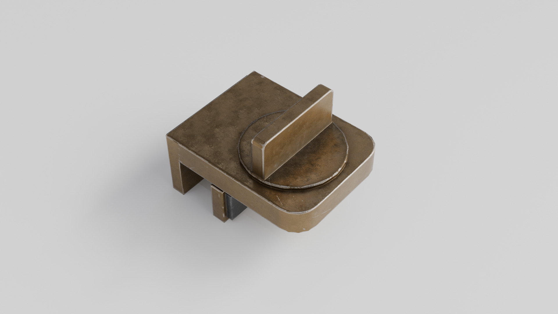 Window Lock Stopper Low-poly 3D model_1