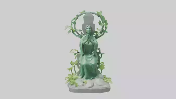 Green Living Memorial Statue model