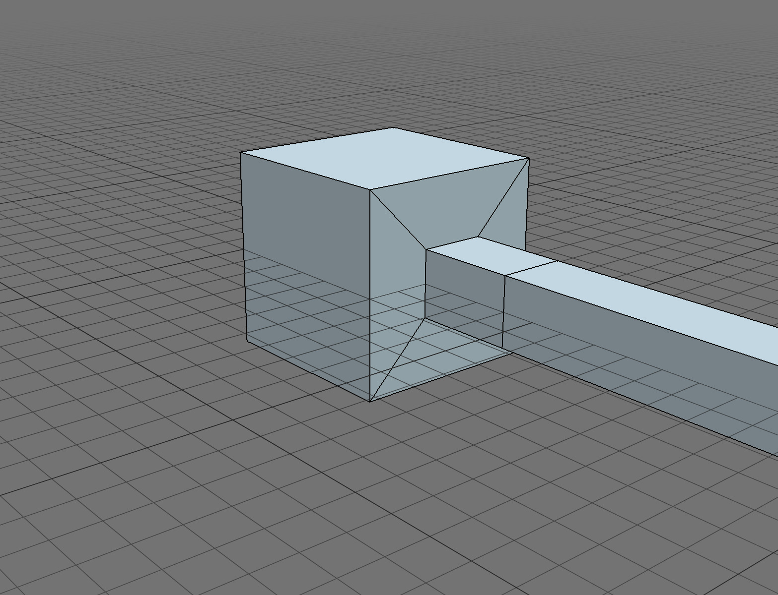 Right handed cartesian axes gizmo Low-poly 3D model_5
