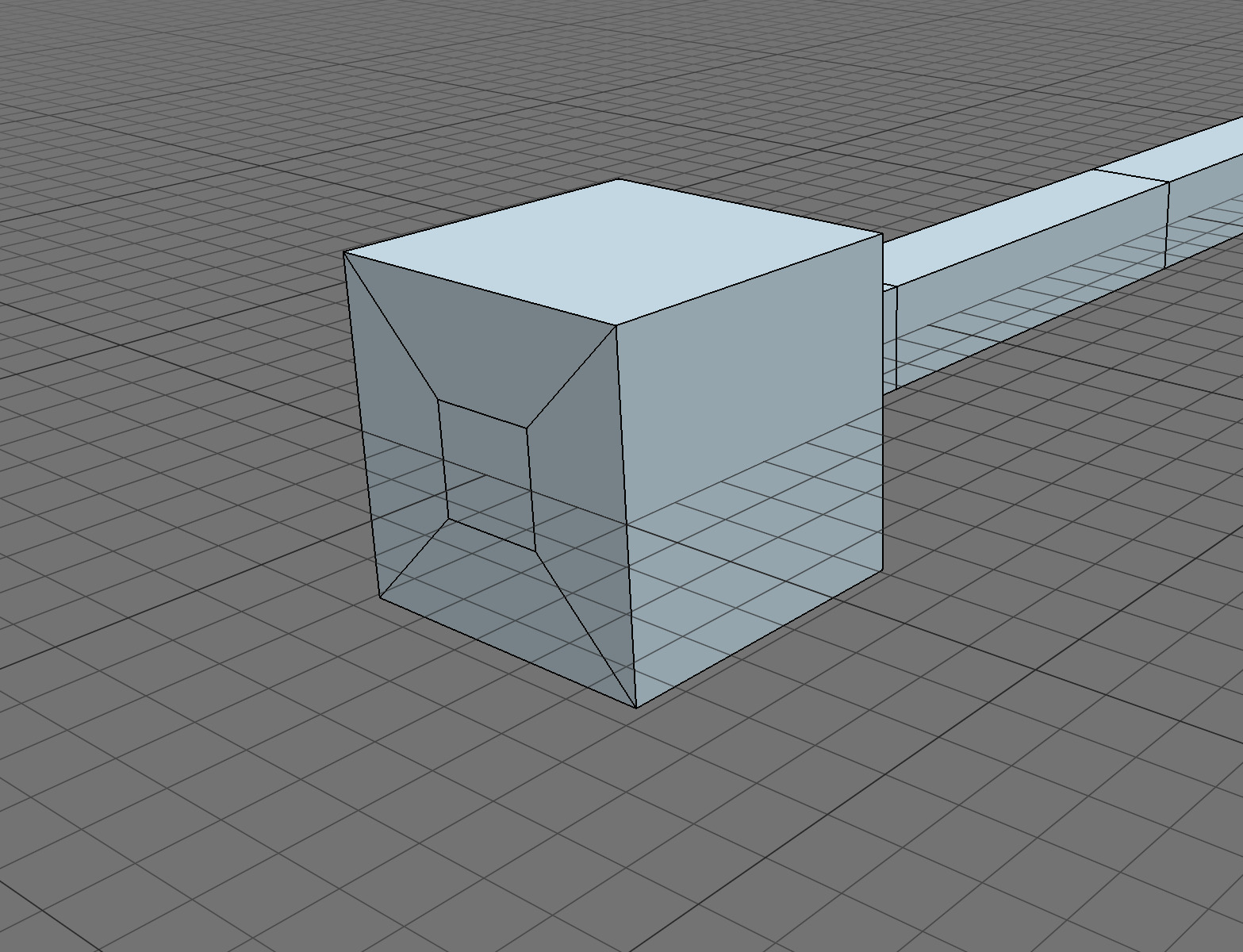 Right handed cartesian axes gizmo Low-poly 3D model_6