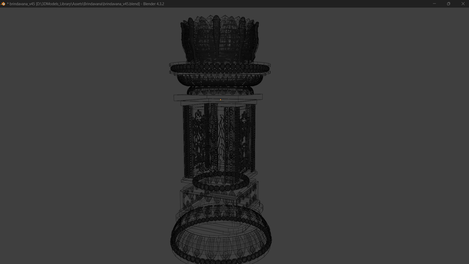 Buddhist Temple Stupa 3D model_25