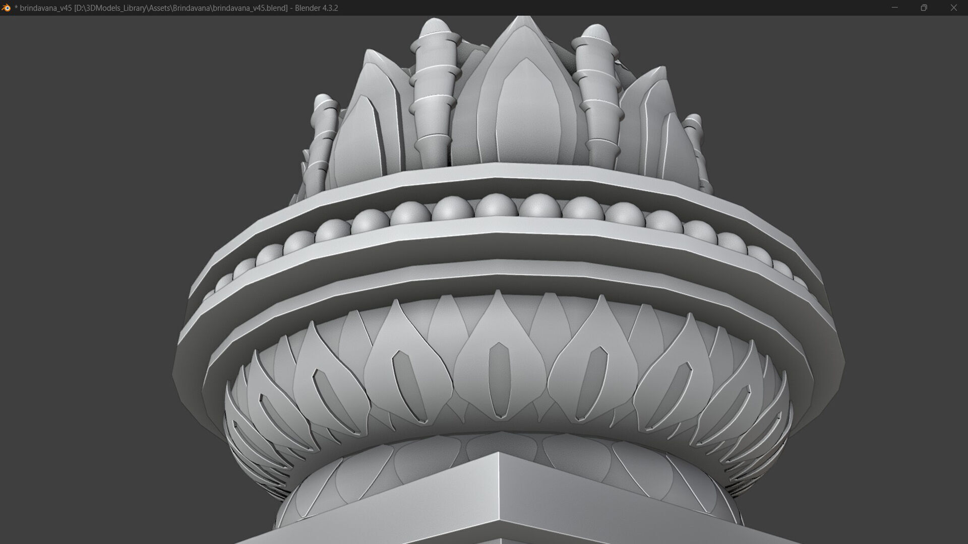 Buddhist Temple Stupa 3D model_20