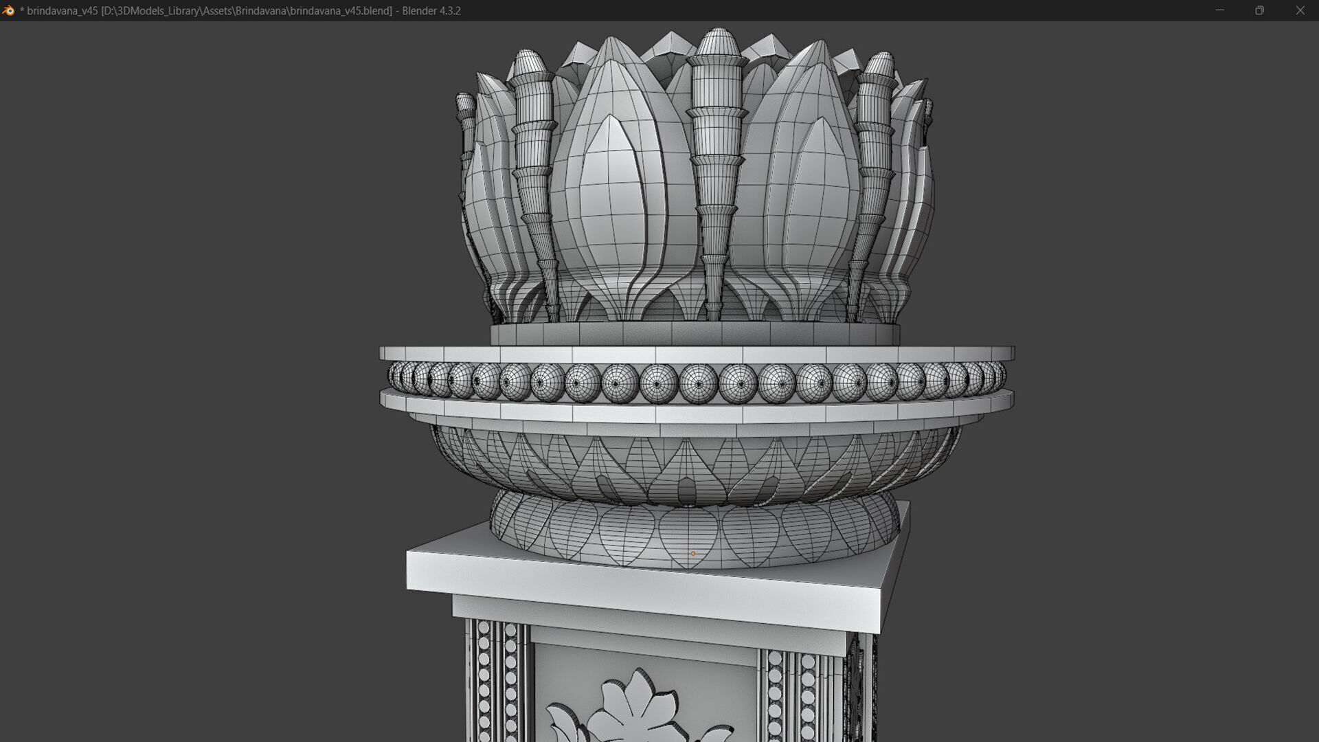Buddhist Temple Stupa 3D model_26
