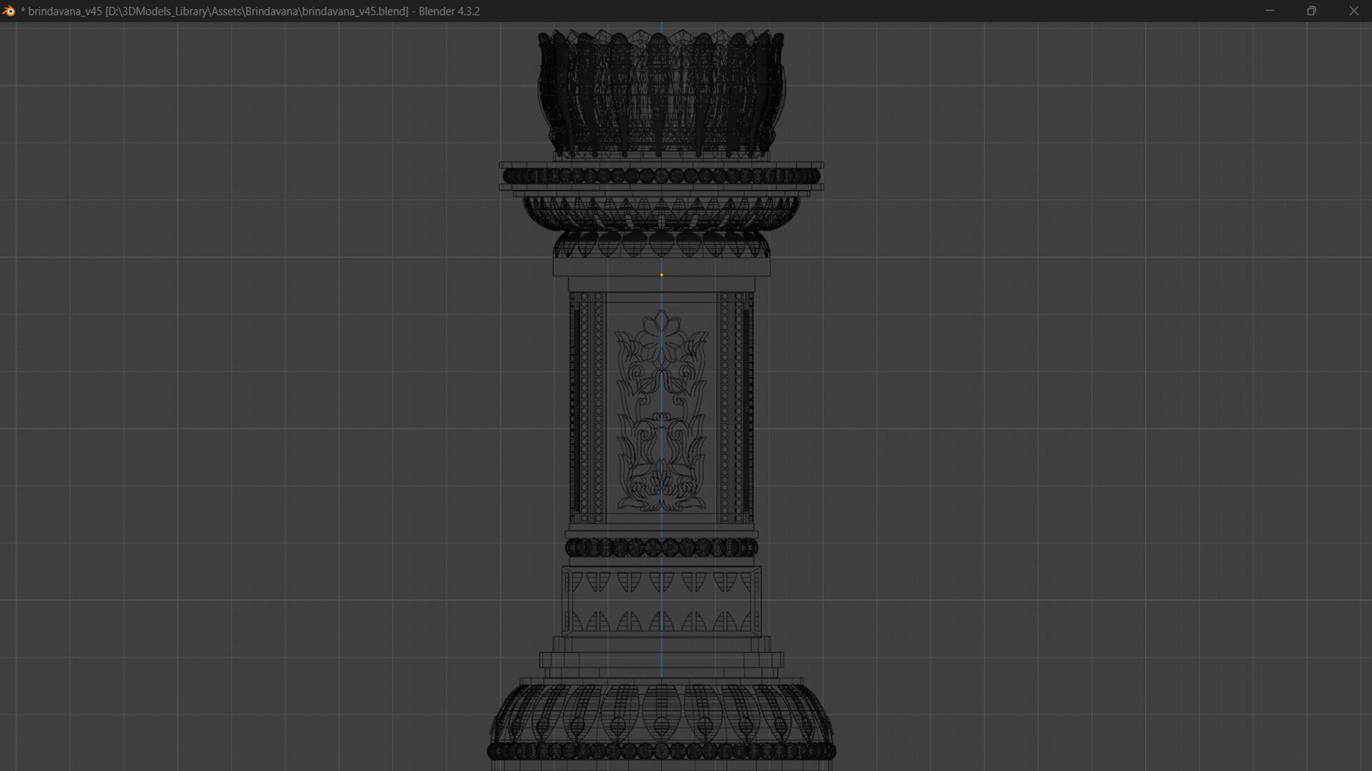 Buddhist Temple Stupa 3D model_24