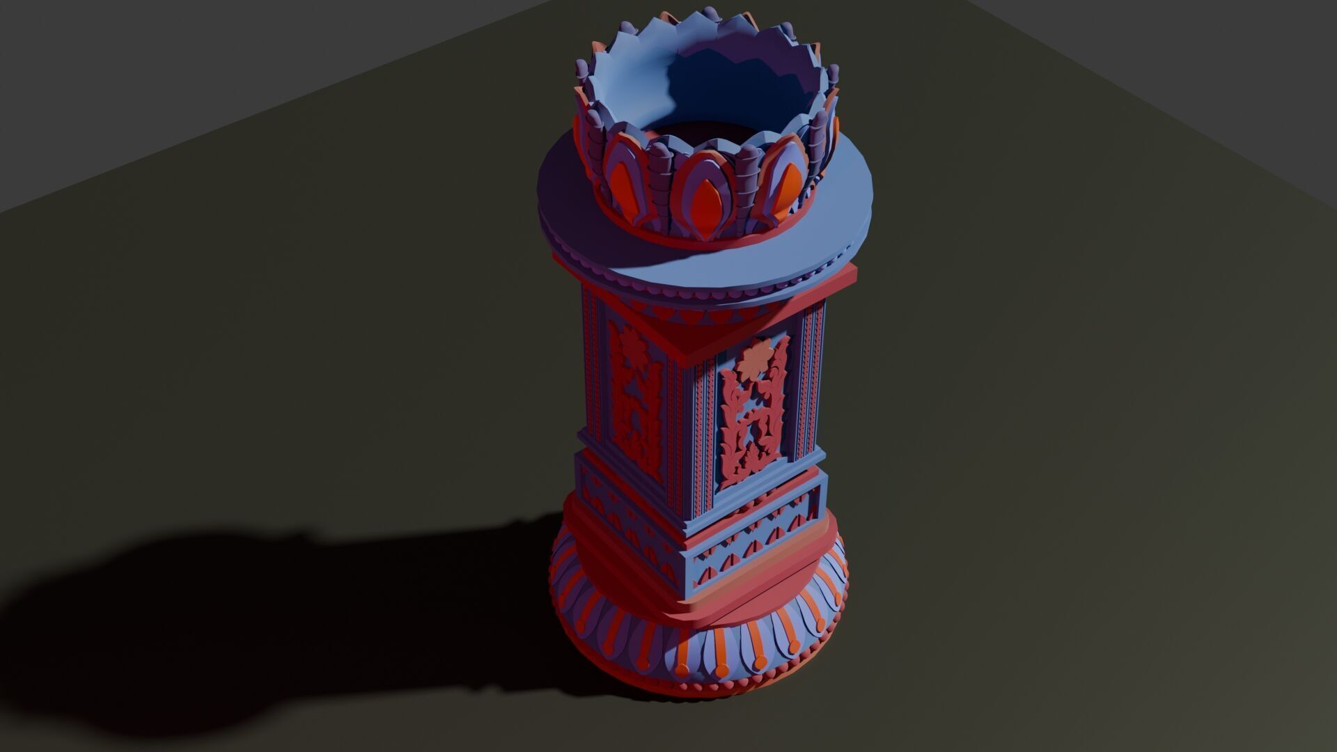 Buddhist Temple Stupa 3D model_4