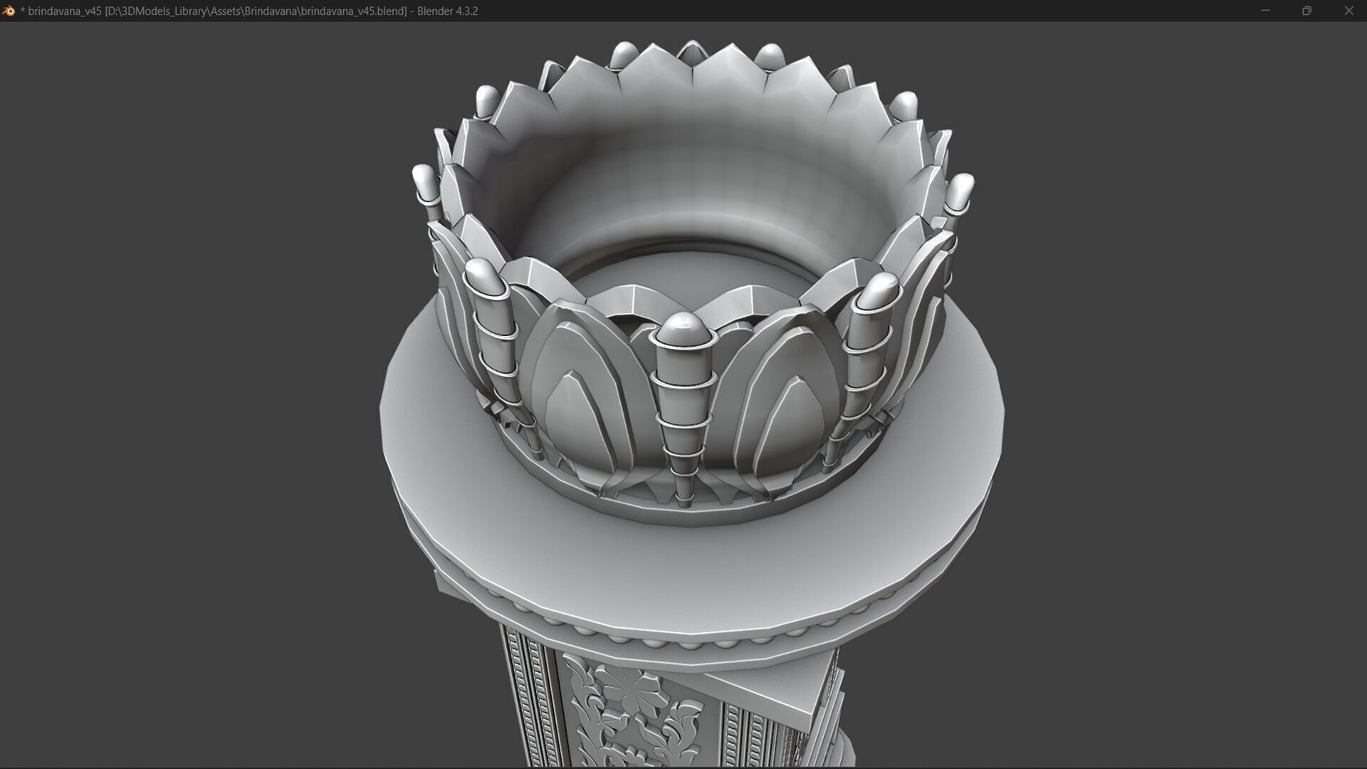 Buddhist Temple Stupa 3D model_22