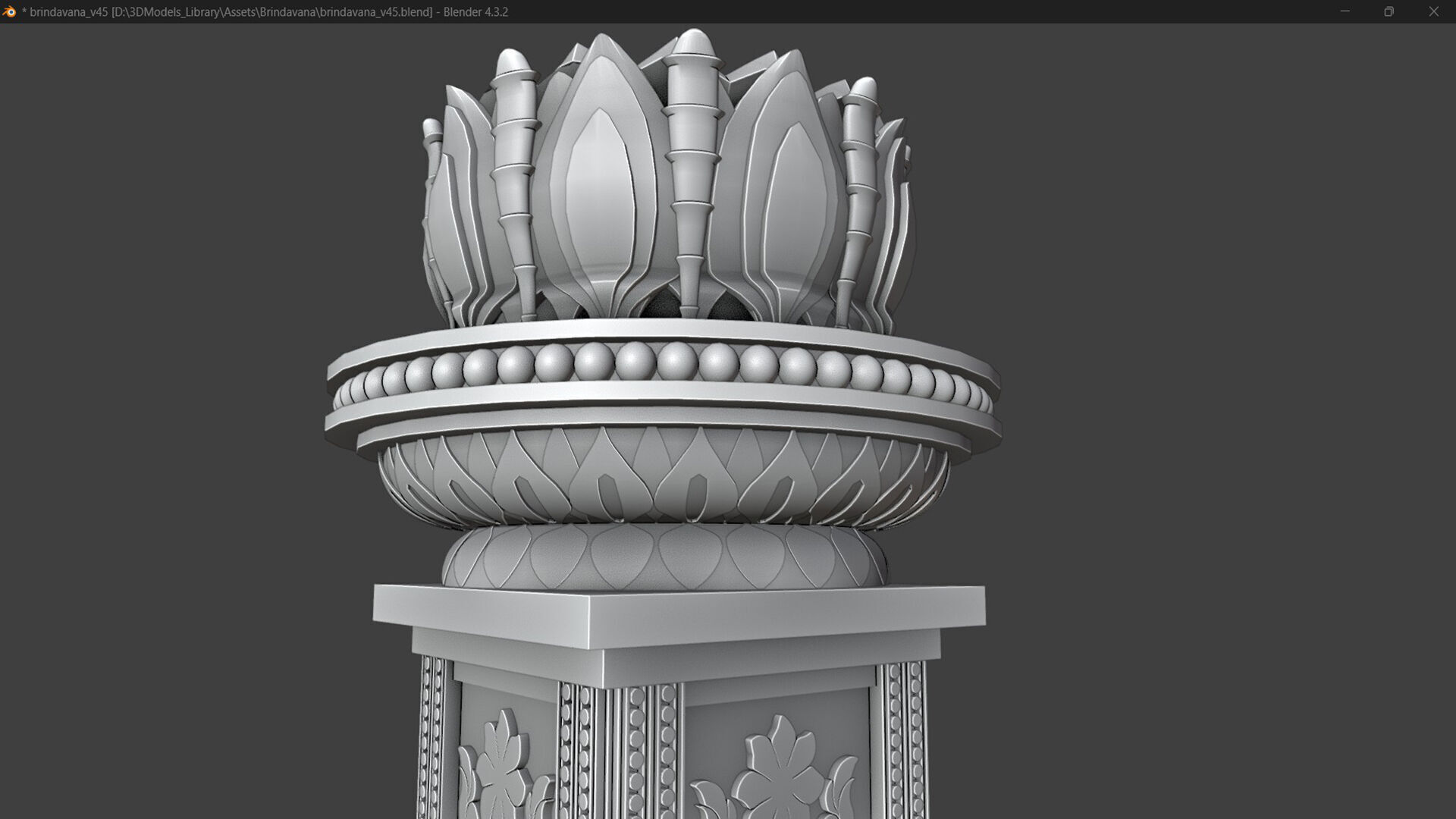 Buddhist Temple Stupa 3D model_14