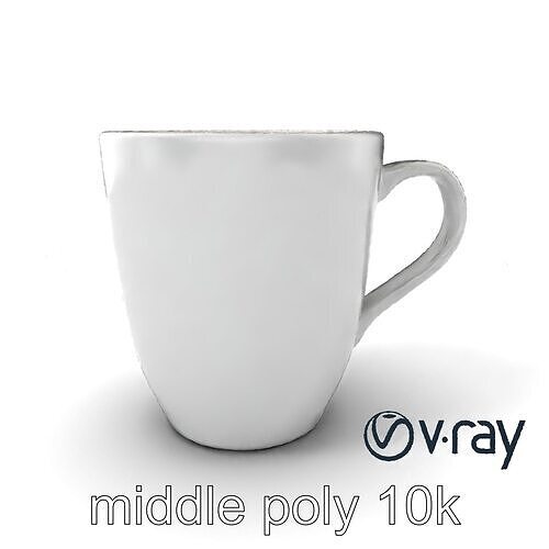 Minimalist Espresso Cup Clean Lines model pack Low-poly 3D model
