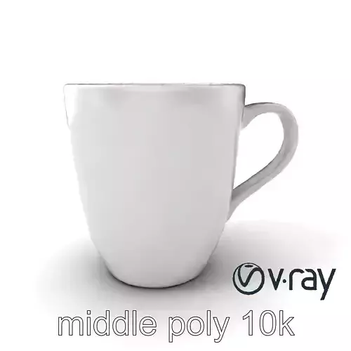 Minimalist Espresso Cup Clean Lines model pack