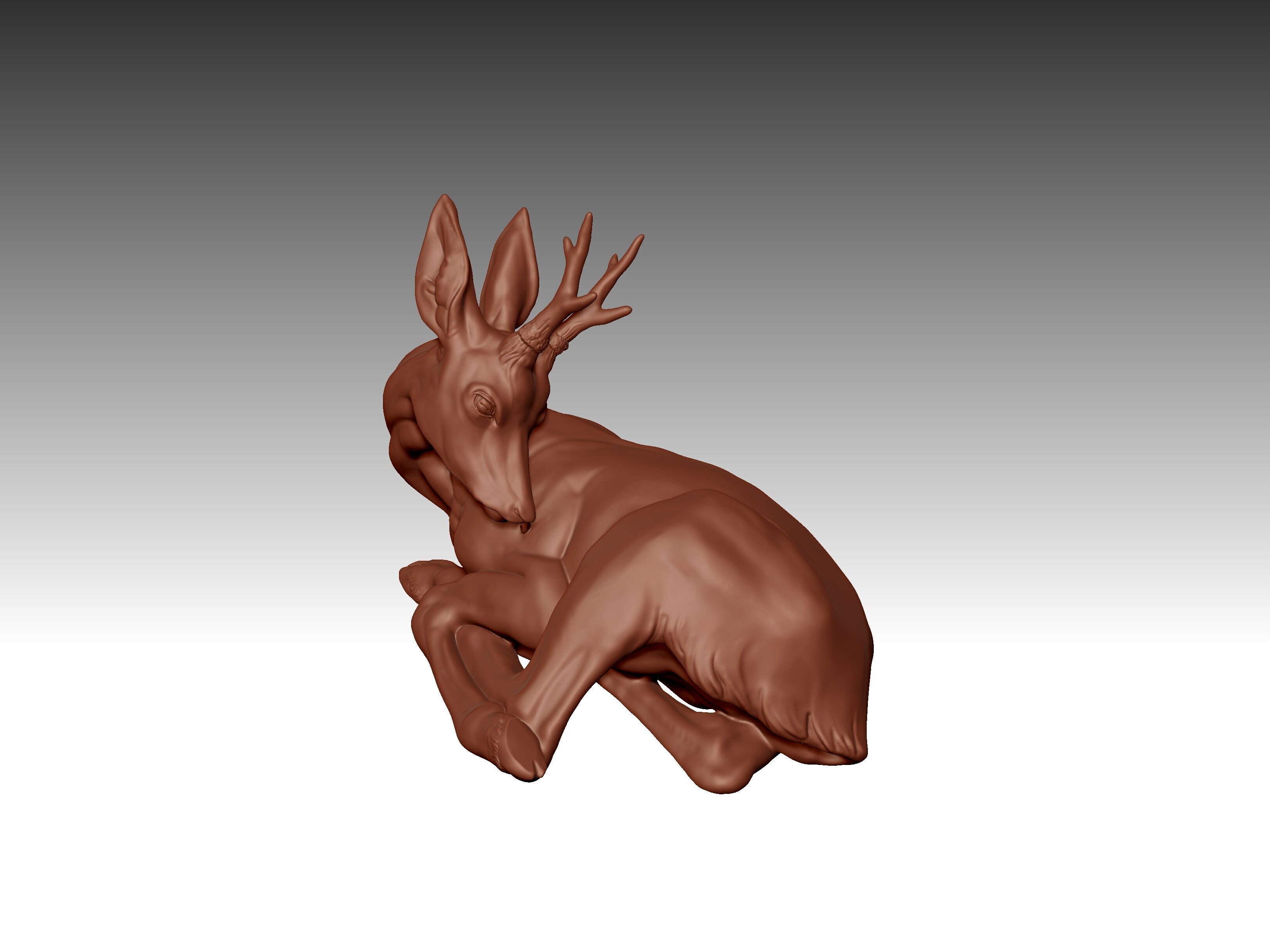 Deer animal 3D print model_8