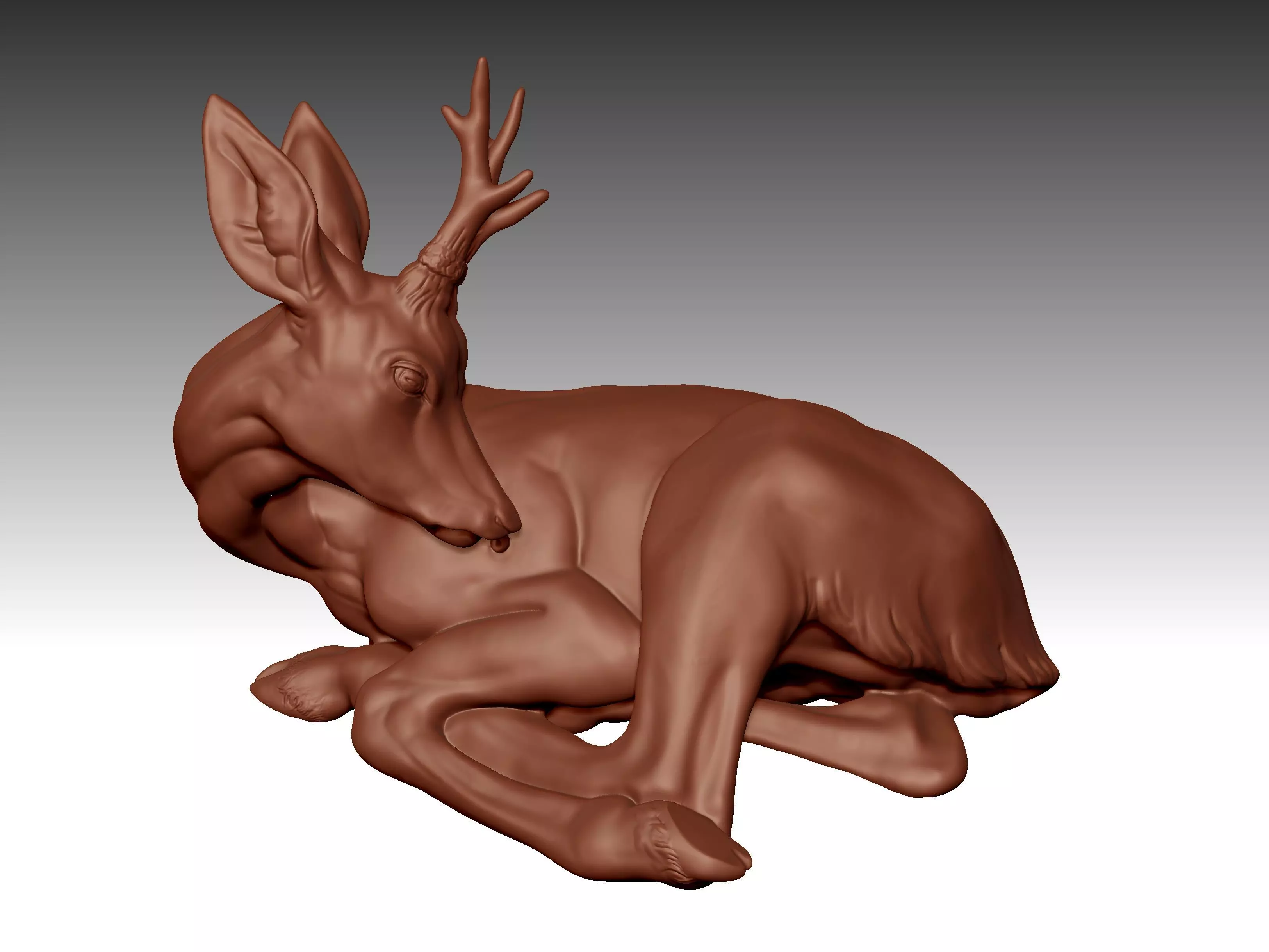 Deer animal 3D print model_0