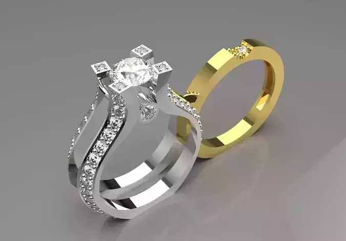 bride solitaire ring sr0023 3D print model