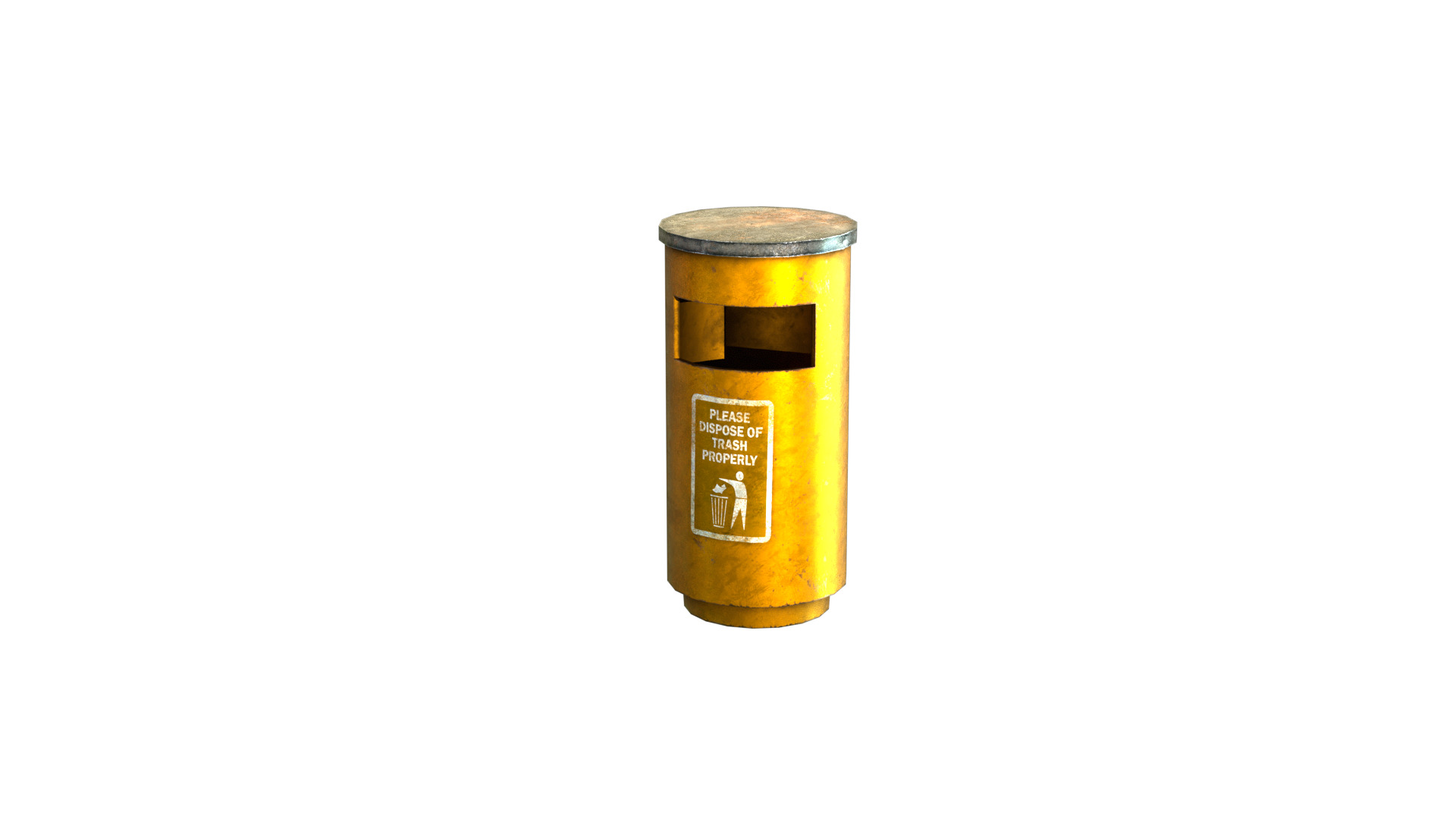 Urban Trash Pack Vol 1 Low-poly 3D model_7