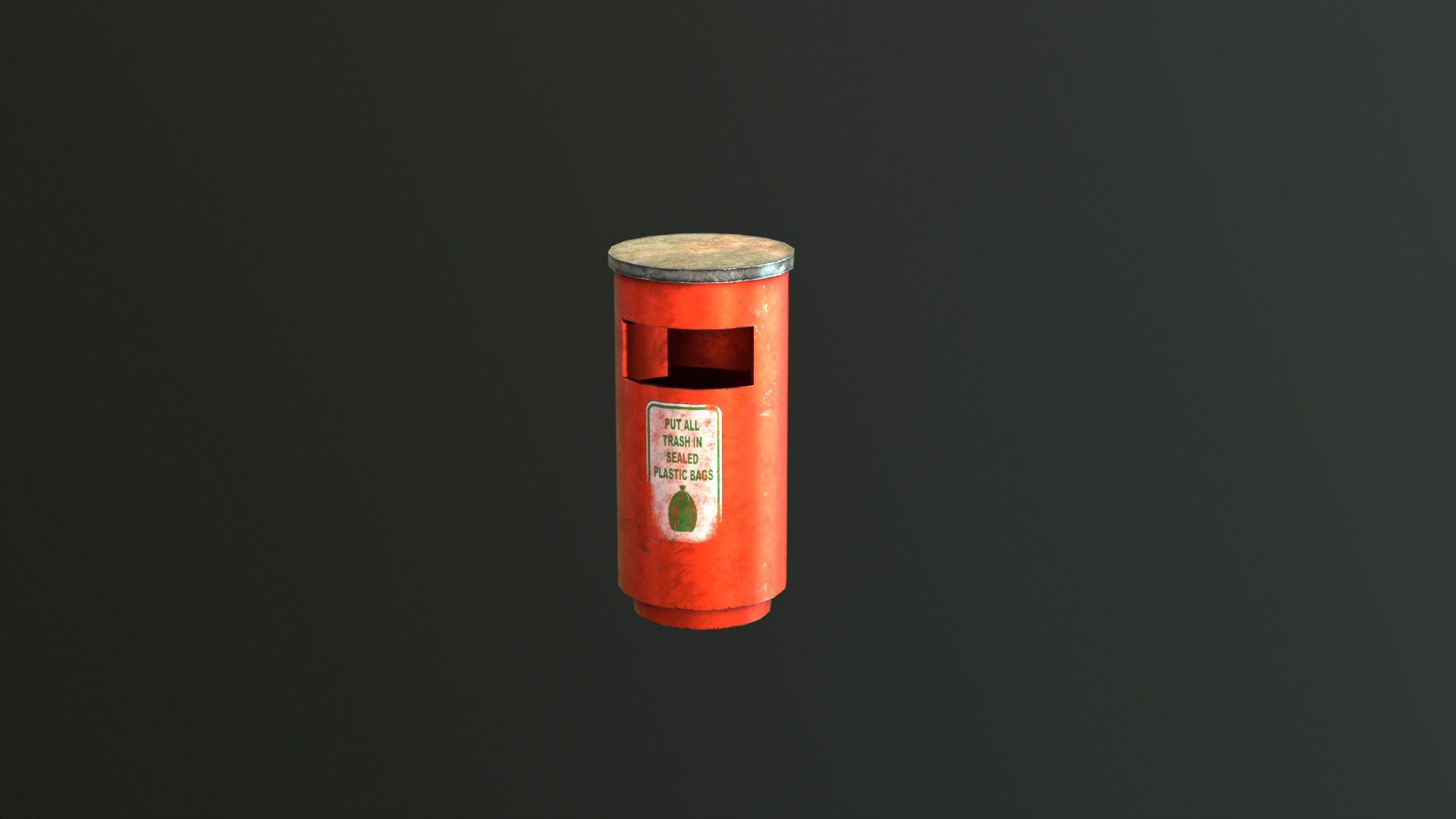 Urban Trash Pack Vol 1 Low-poly 3D model_4
