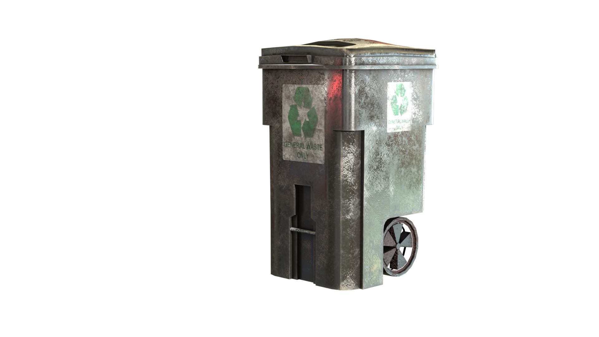Urban Trash Pack Vol 1 Low-poly 3D model_10