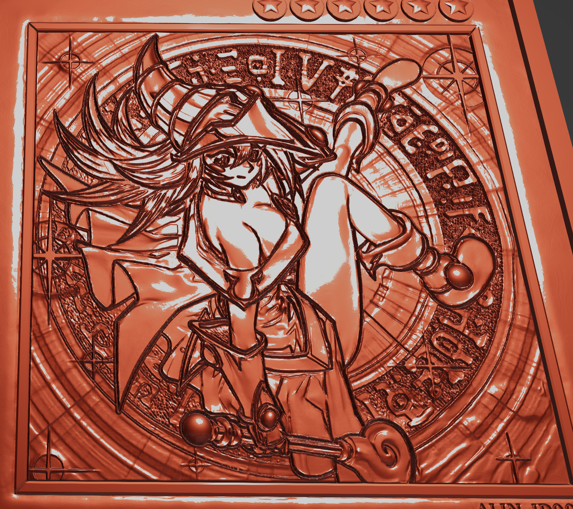 Dark Magician Girl the Magician s Apprentice - JP - yu-gi-oh 3D print model_6