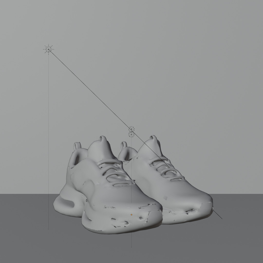 Modern Shoes Low-poly 3D model_1