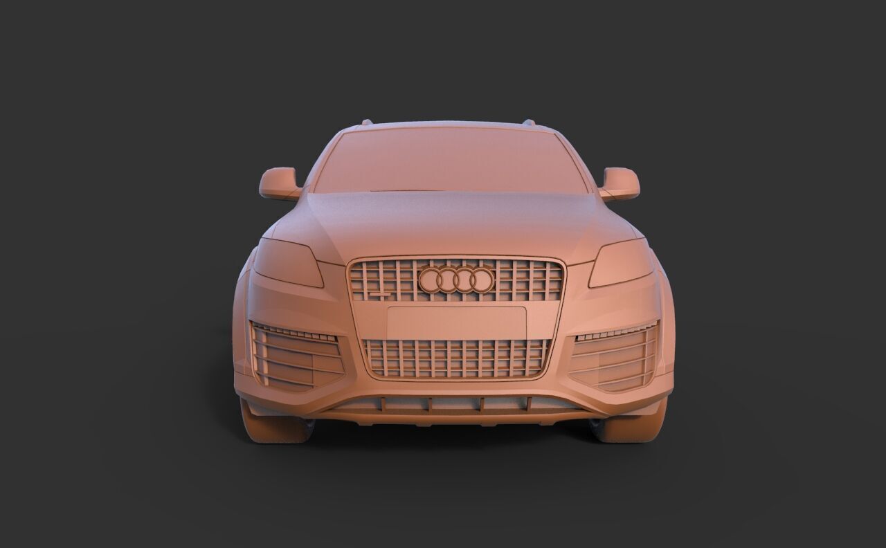 Audi Q7 2012 3D print model_1