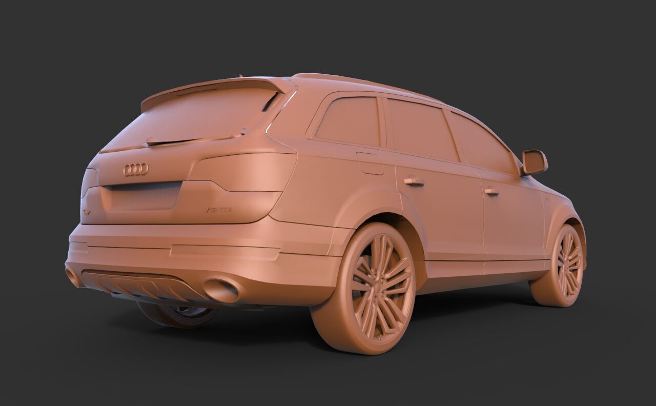 Audi Q7 2012 3D print model_4