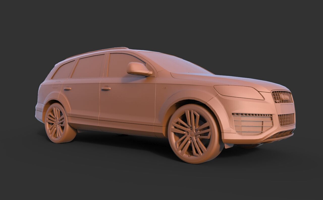 Audi Q7 2012 3D print model_2