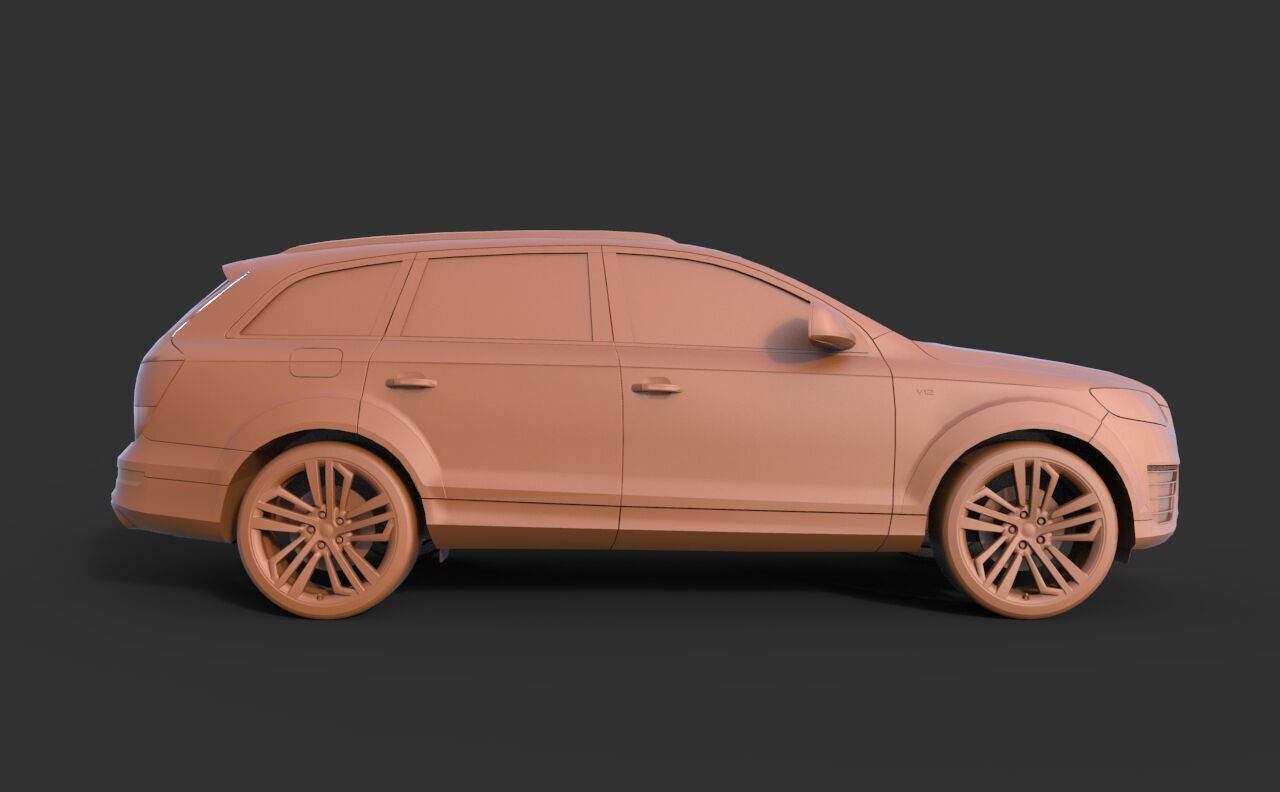 Audi Q7 2012 3D print model_3