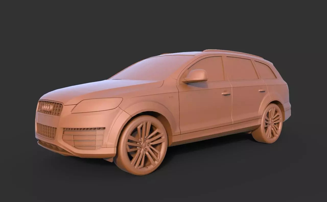 Audi Q7 2012 3D print model_0