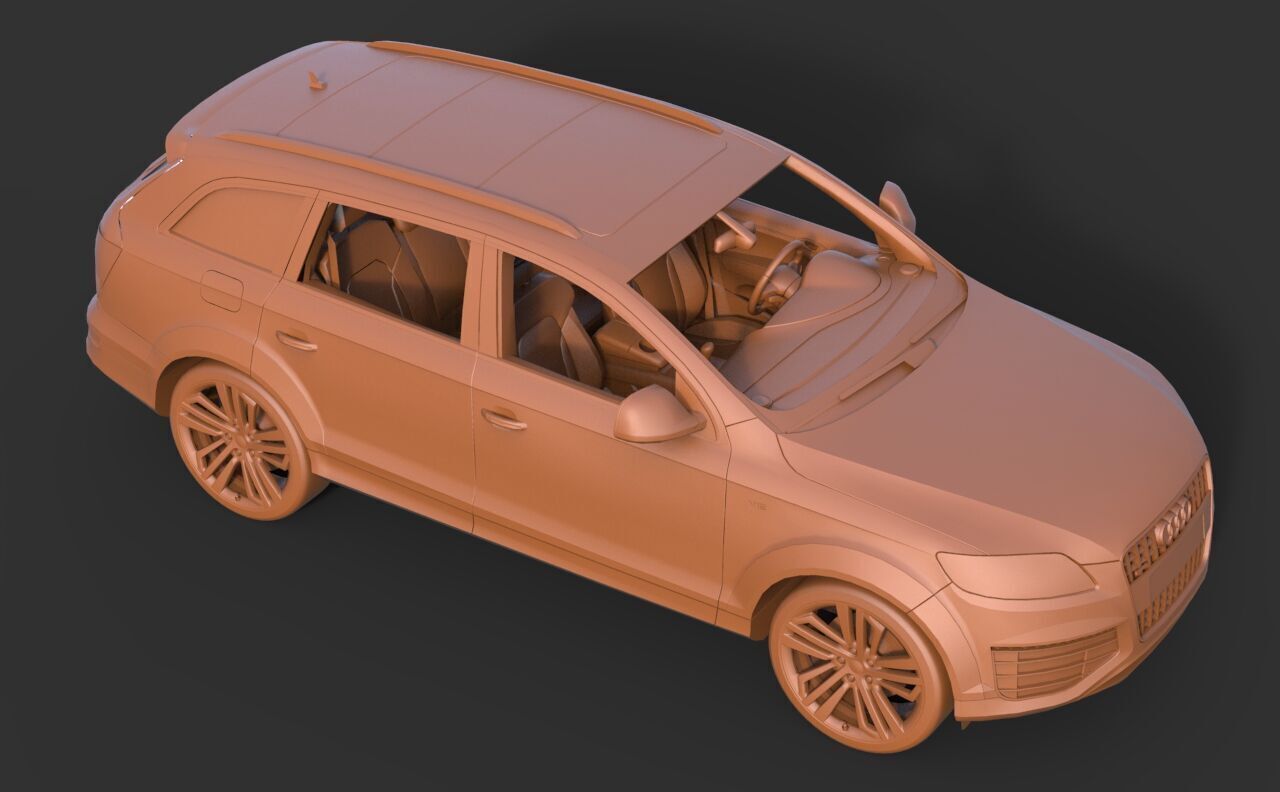Audi Q7 2012 3D print model_6