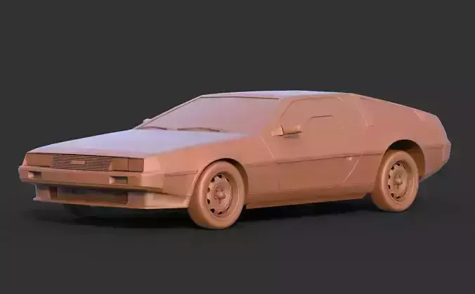 DeLorean DMC-12 3D print model