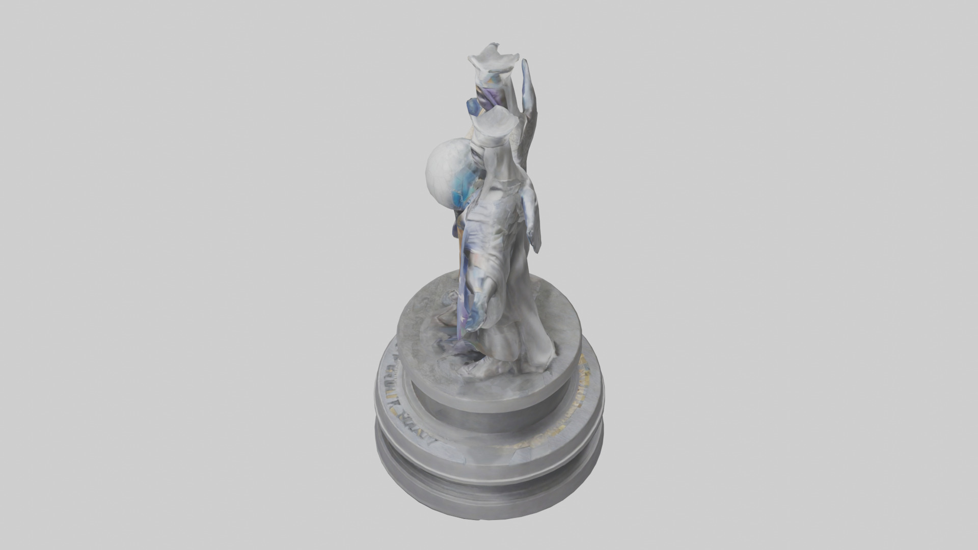 Guardians of Equality statue model Low-poly 3D model_17