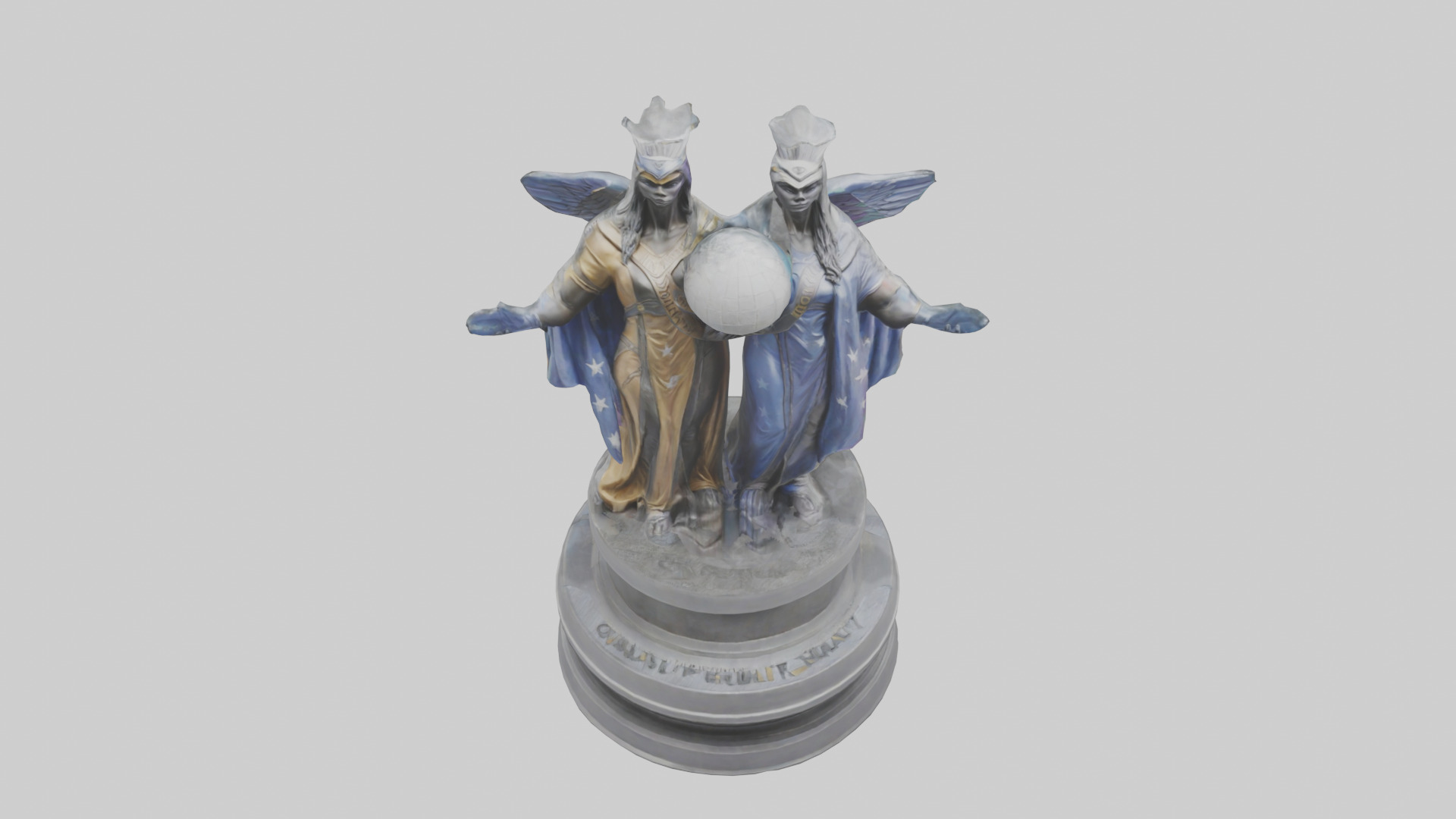 Guardians of Equality statue model Low-poly 3D model_16