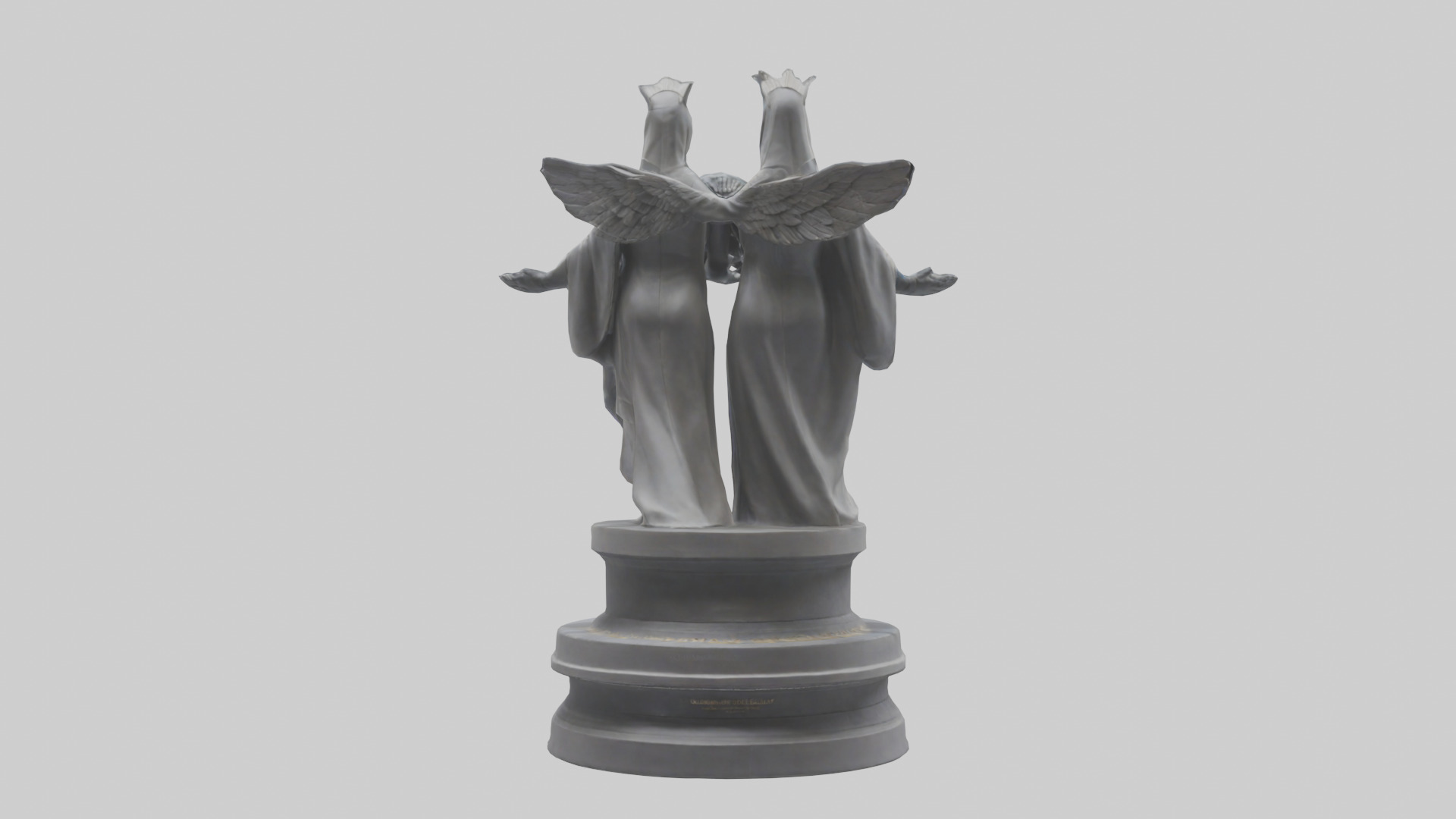 Guardians of Equality statue model Low-poly 3D model_2
