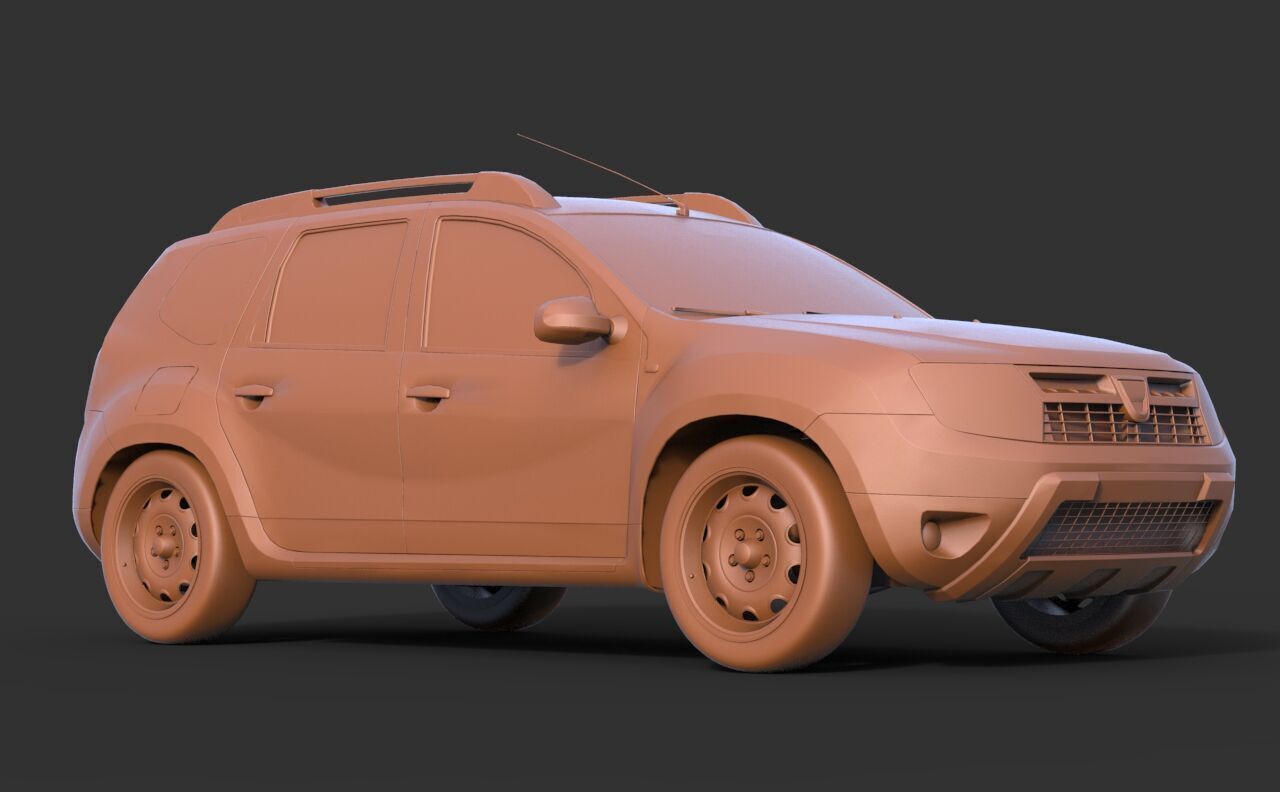 Renault Duster 2009 3D print model_2