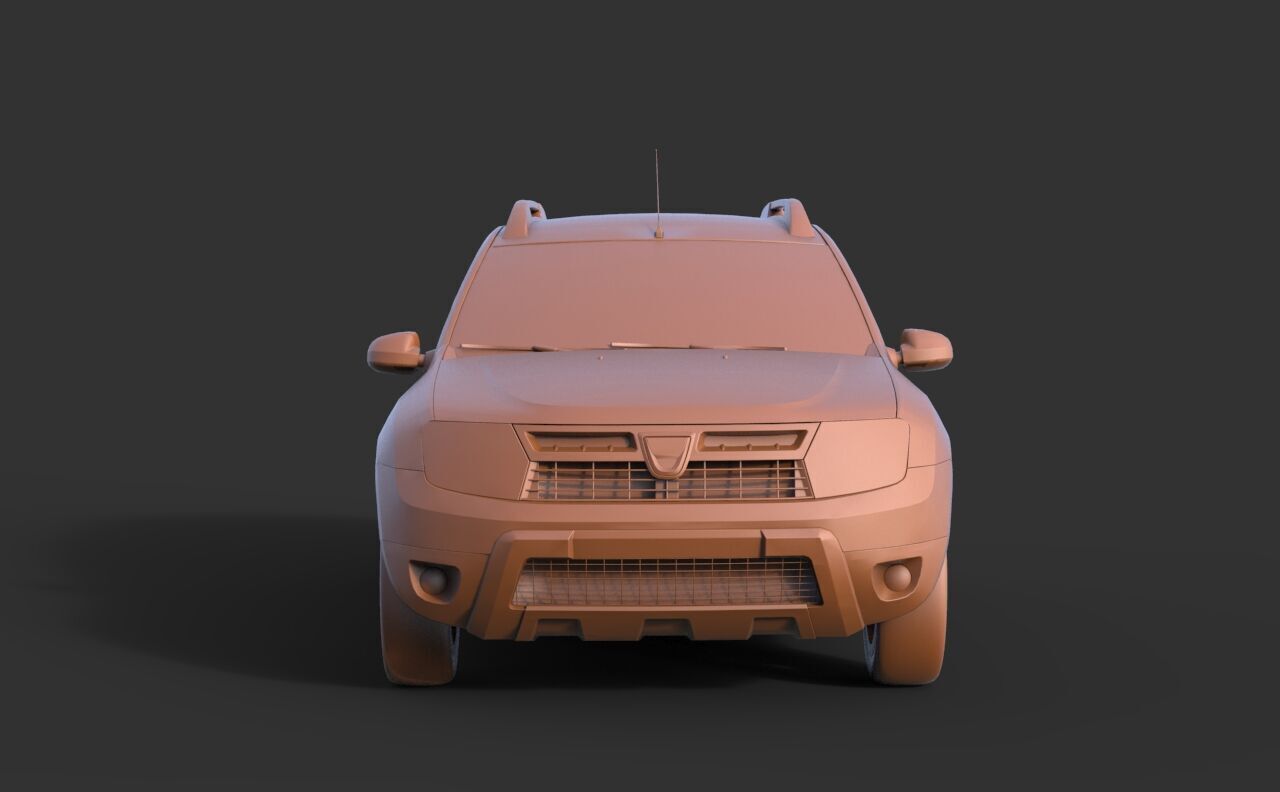 Renault Duster 2009 3D print model_1