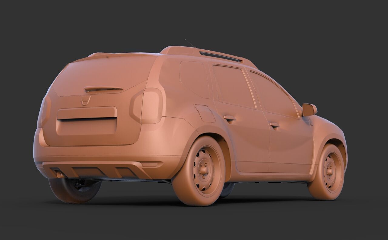 Renault Duster 2009 3D print model_4