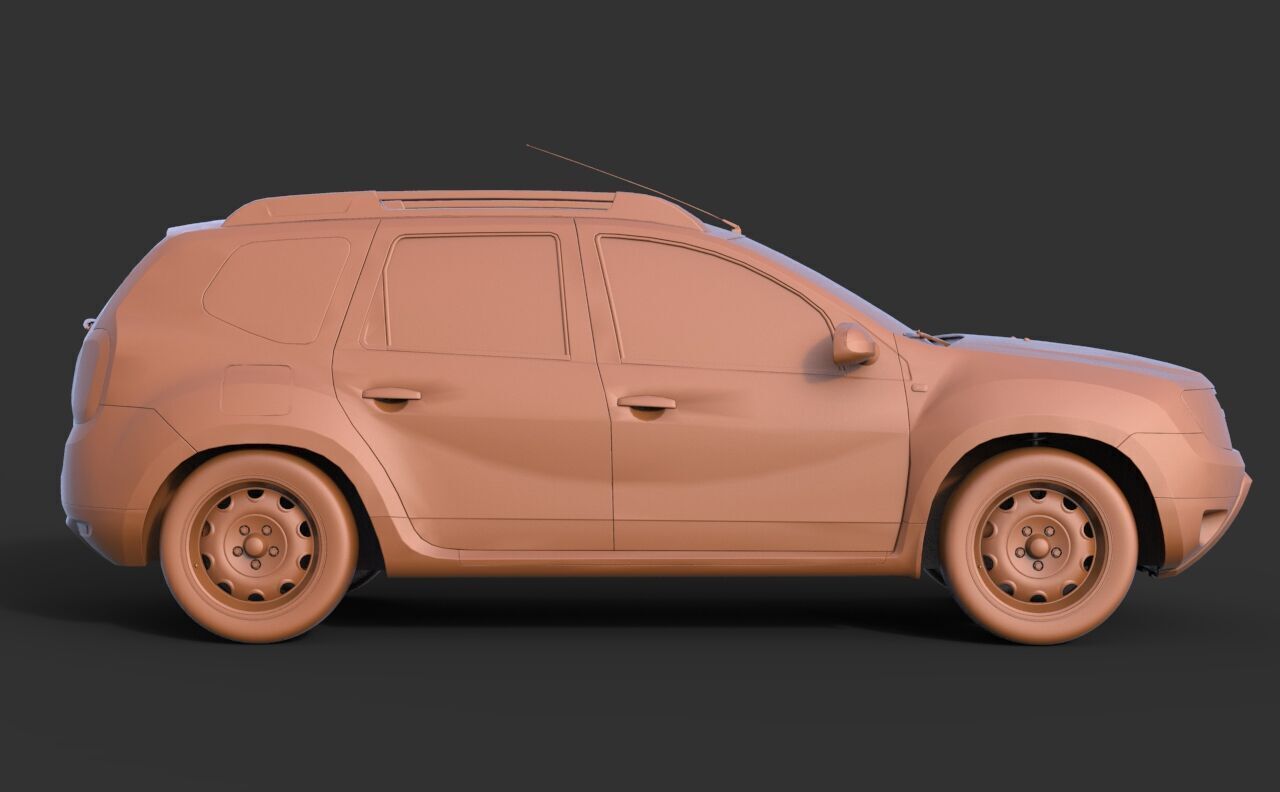 Renault Duster 2009 3D print model_3