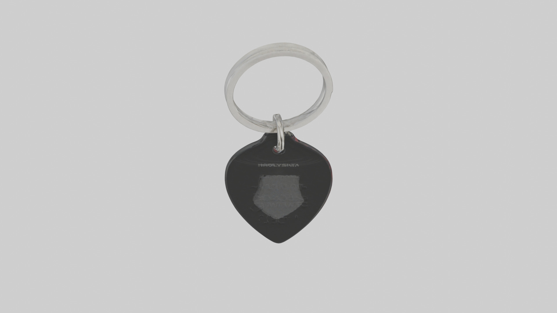 Guitar pick keychain model Low-poly 3D model_15