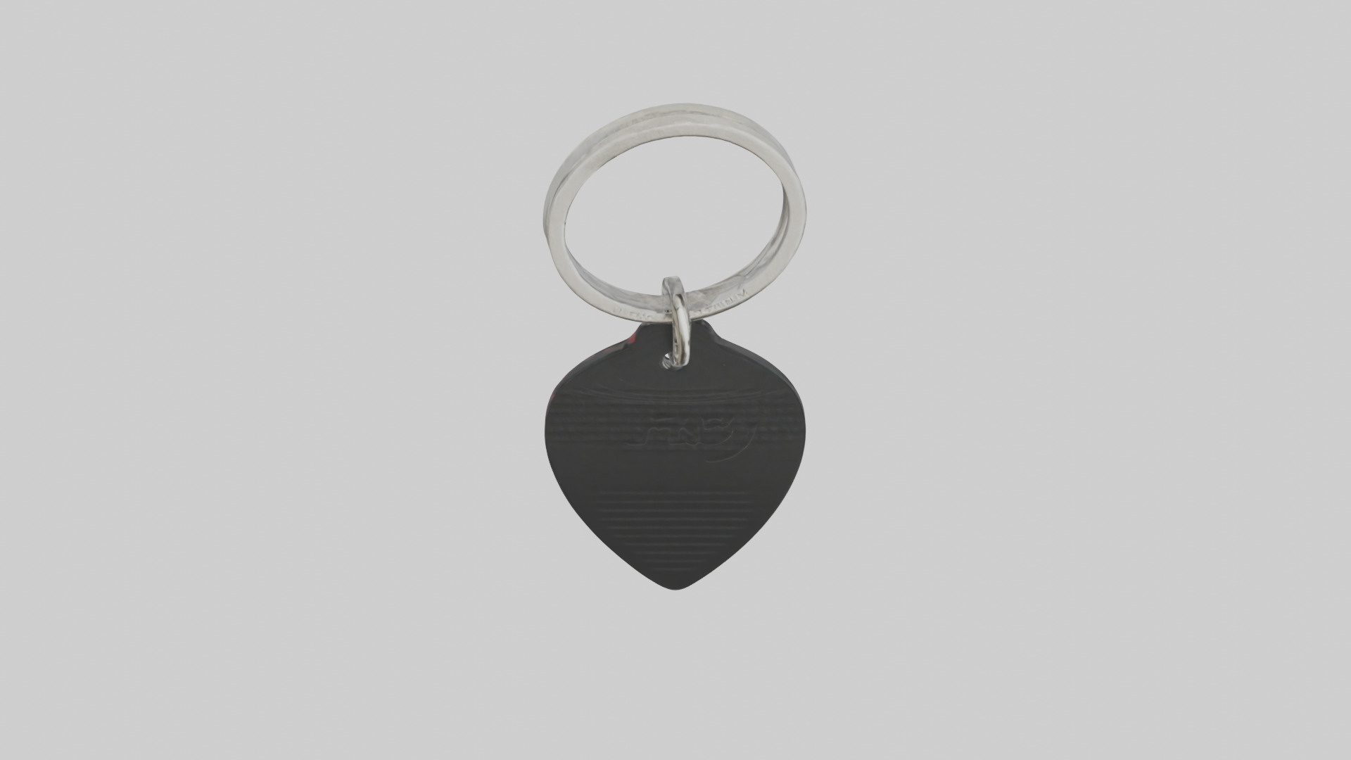 Guitar pick keychain model Low-poly 3D model_16