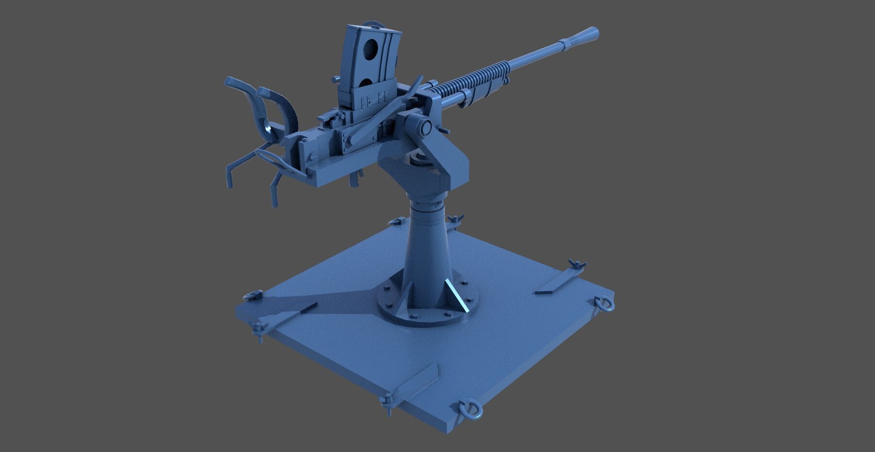 Japanese 25mm MG - Commercial license - 1-350 scale 3D print model_2