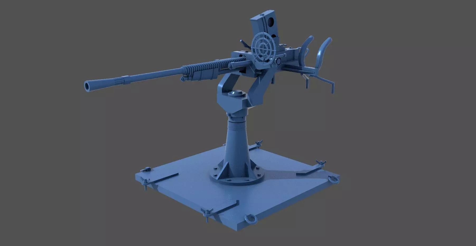 Japanese 25mm MG - Commercial license - 1-350 scale 3D print model_0