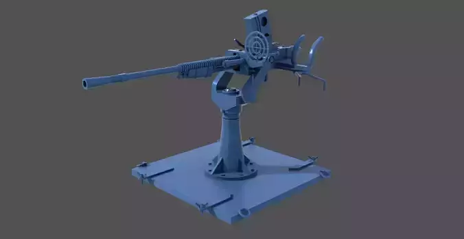 Japanese 25mm MG - Commercial license - 1-350 scale 3D print model
